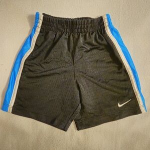 3/$15 Nike Kids Black Shorts with Blue Stripes